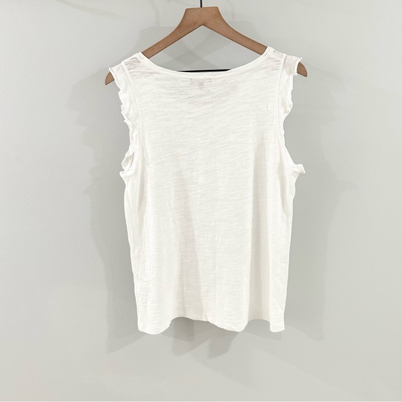 Lilla P Flutter Sleeve Tee White Size Medium - Picture 6 of 6